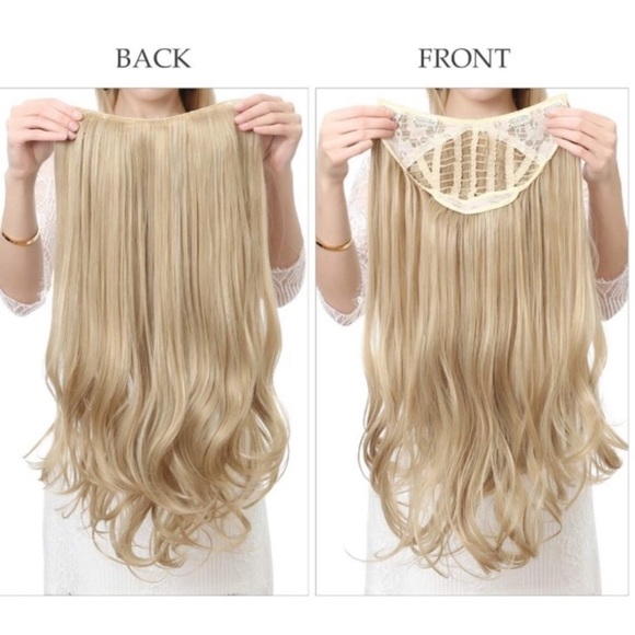 24” GINGER BROWN BODYWAVE 1PEICE FULL HEAD CLIPINS